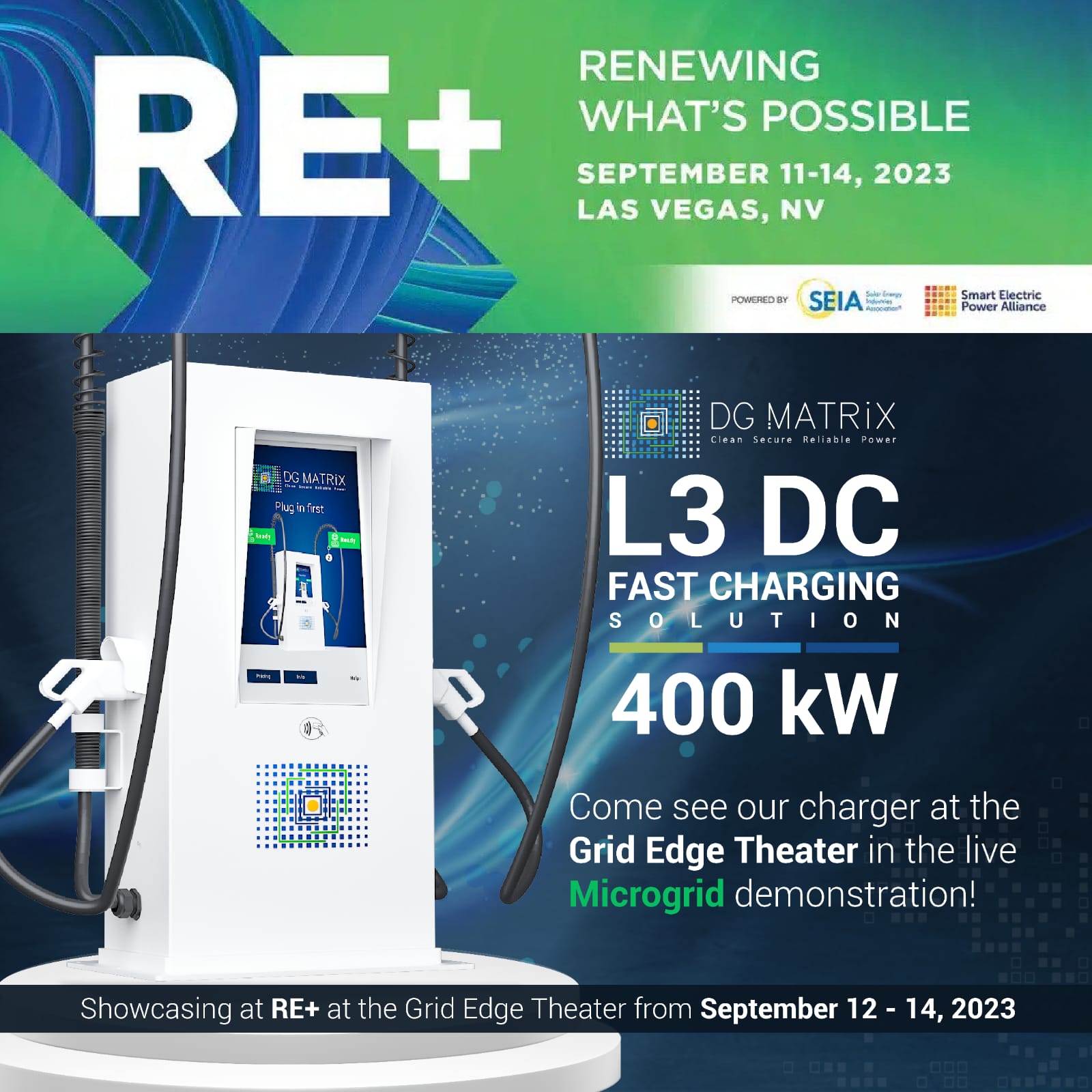 DG Matrix is headed to RE+ in Las Vegas on September 11-14th!