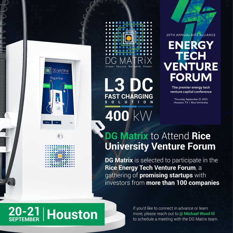 DG Matrix Heads to Rice University for Energytech Venture Forum