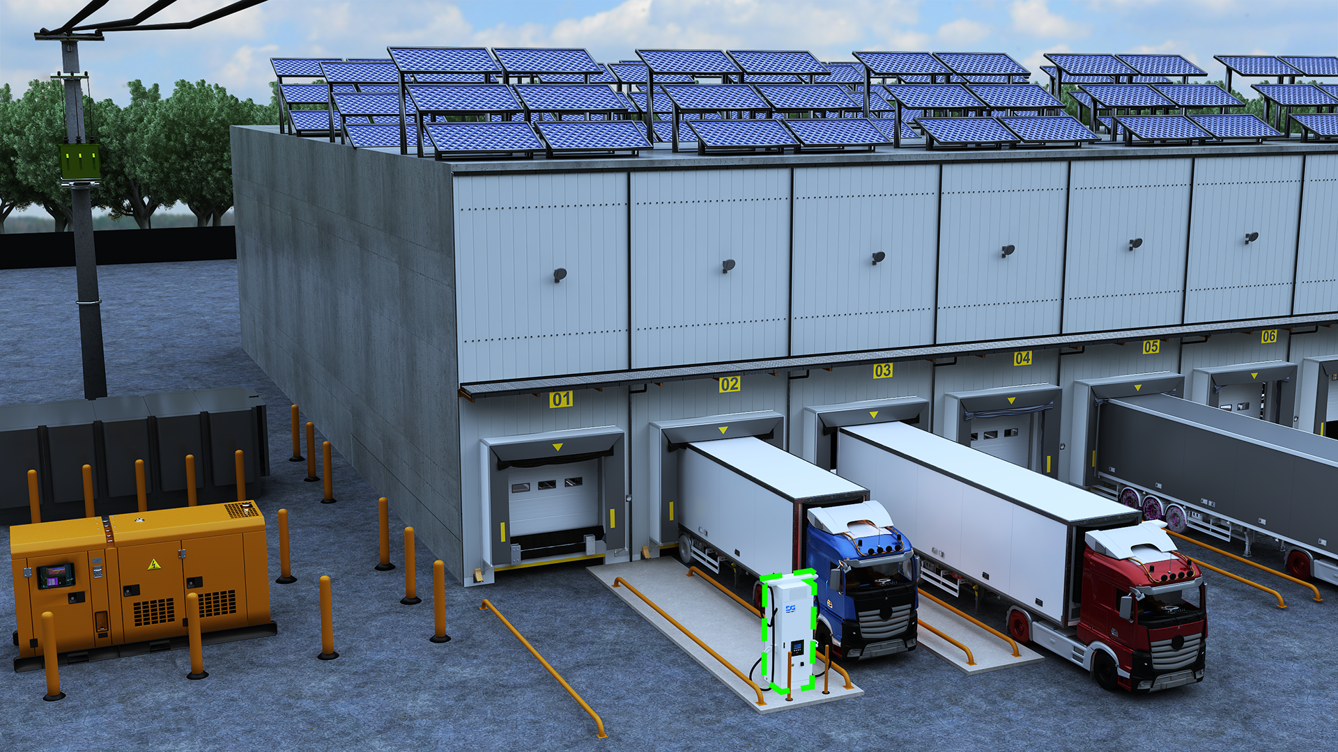 SST Interport charging station EV Microgrid