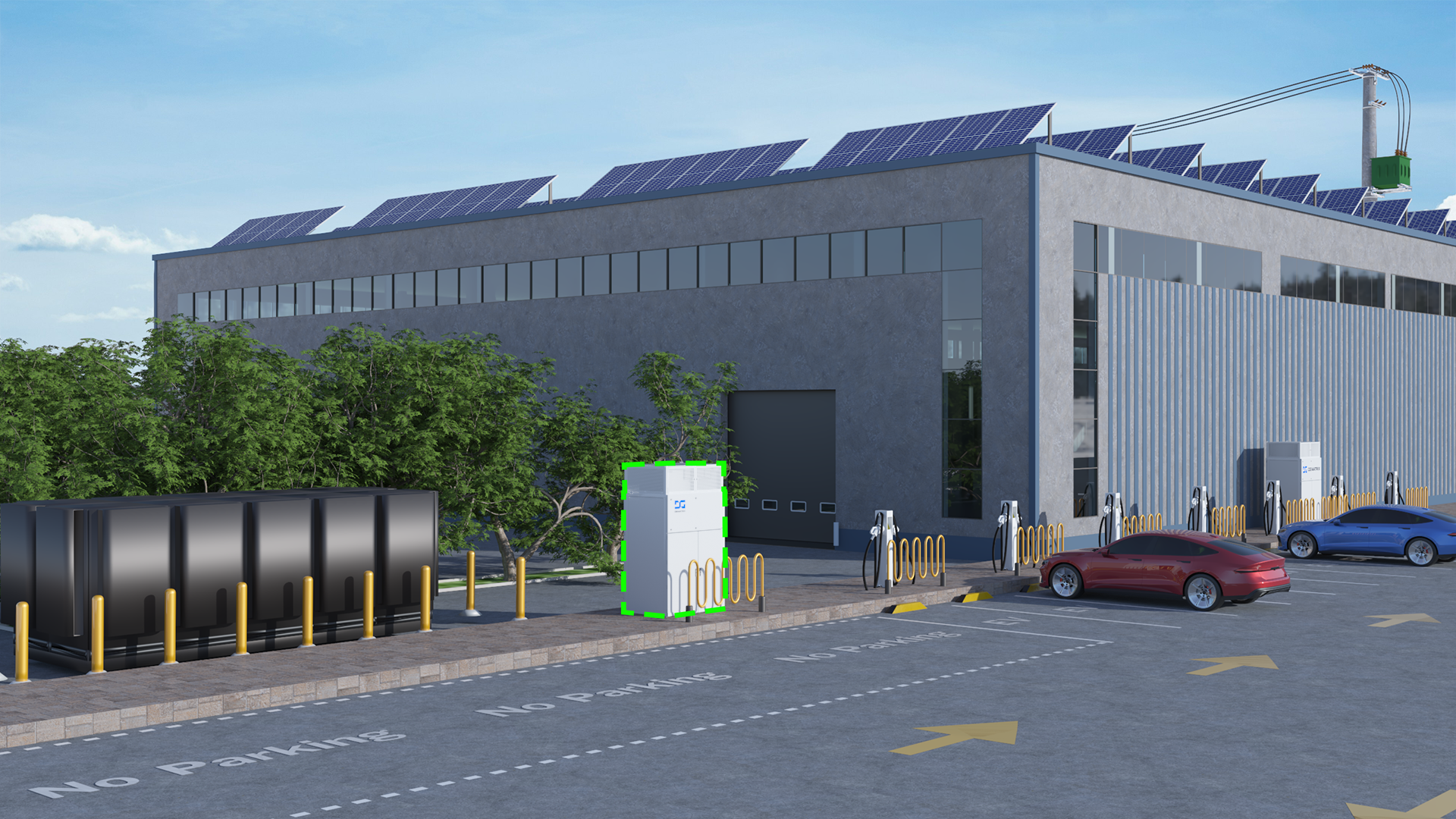 Grid solution deployment for EV charging depots